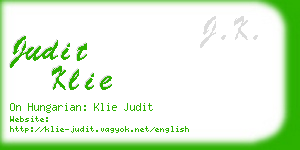 judit klie business card